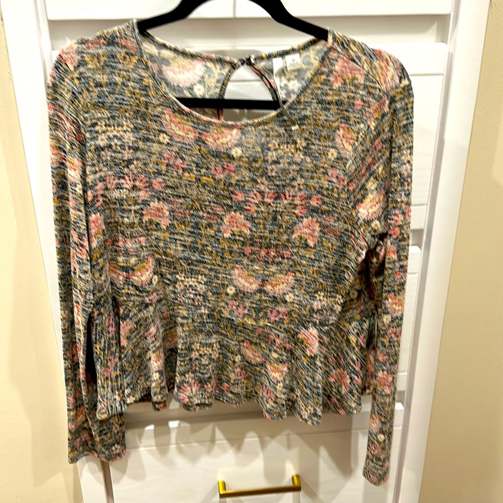 Floral Peplum Blouse